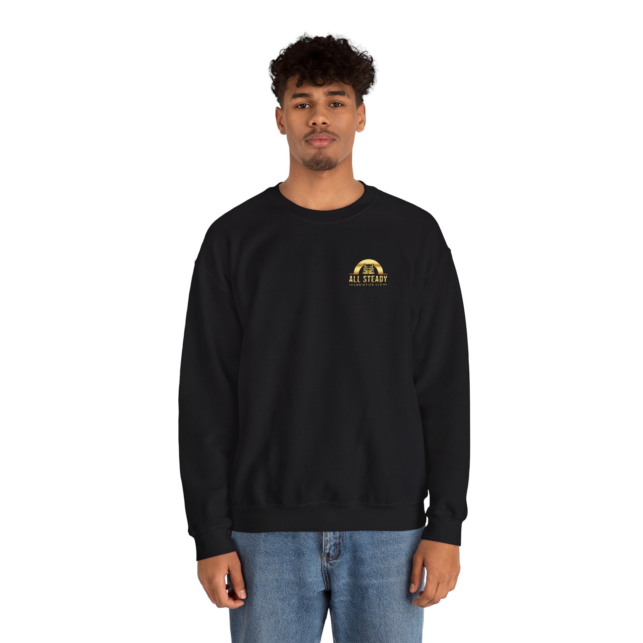 Crewneck Sweatshirt — Little Golden Rainbow "Be Kind" Chest Print