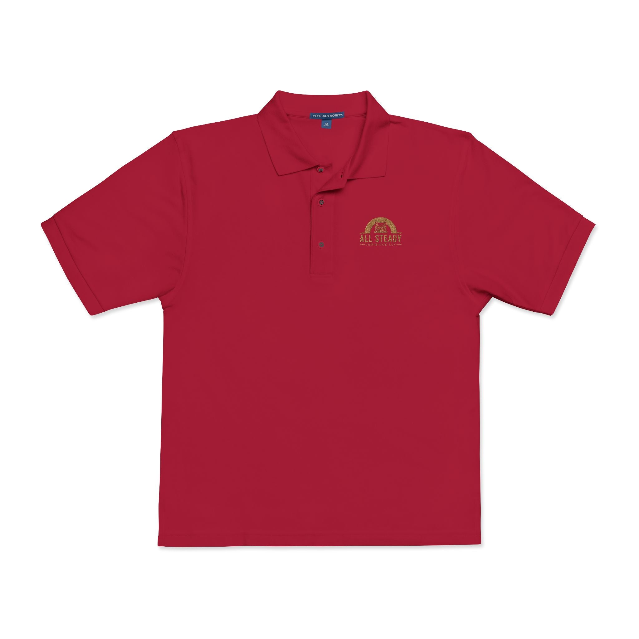 Embroidered Golden Sunrise Polo Shirt