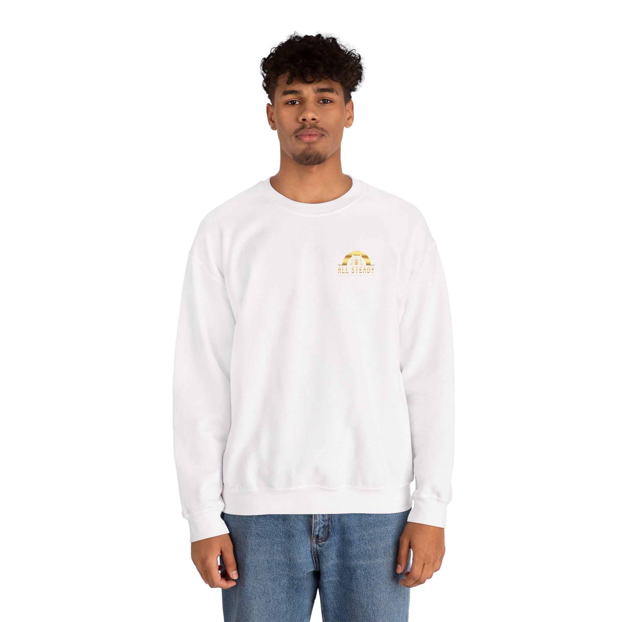 Crewneck Sweatshirt — Little Golden Rainbow "Be Kind" Chest Print