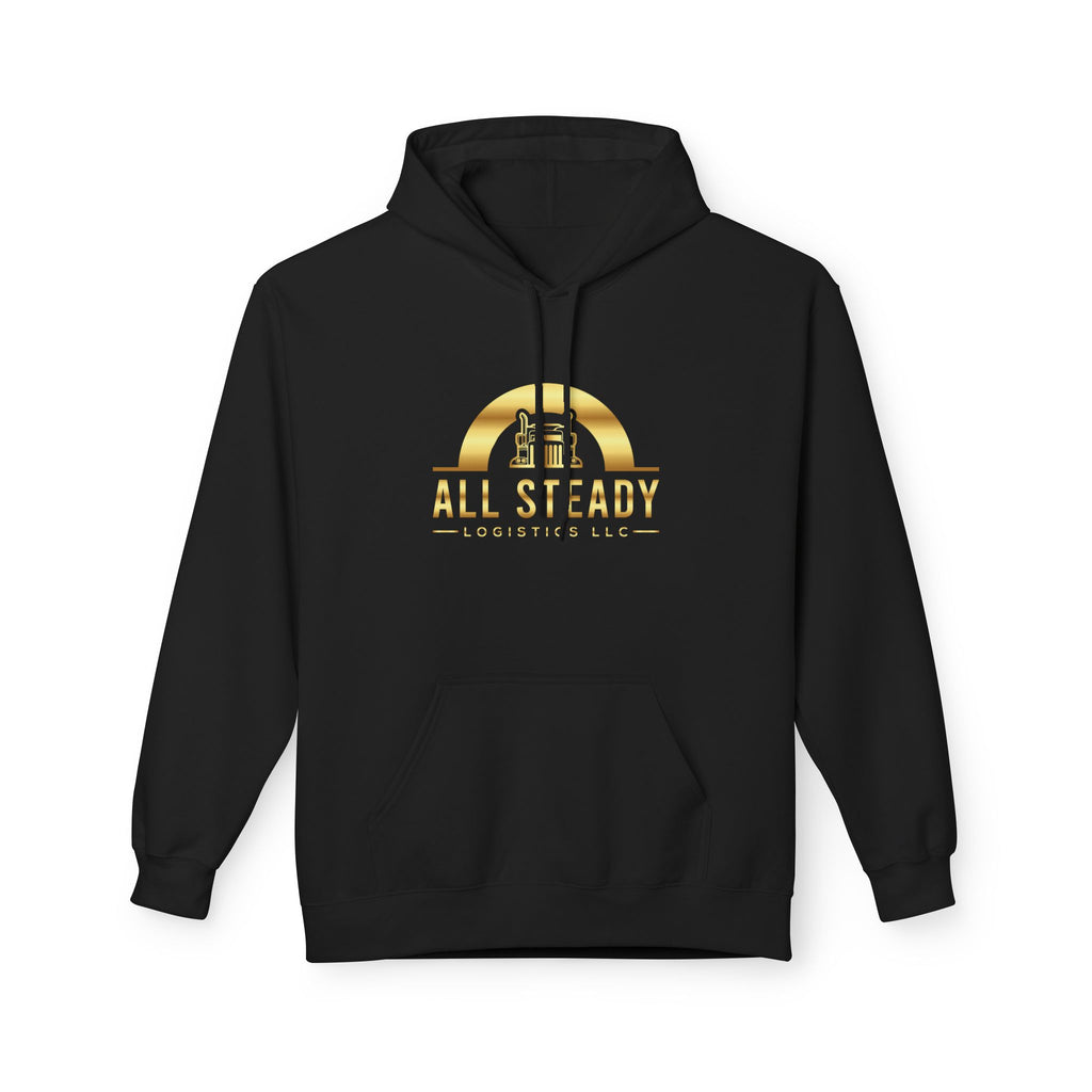 All Steady Logistics Hoodie — Gold Logo Pullover