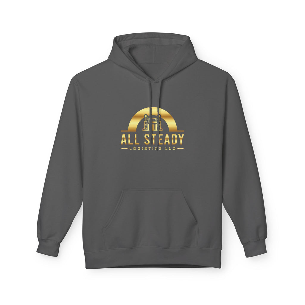 All Steady Logistics Hoodie — Gold Logo Pullover