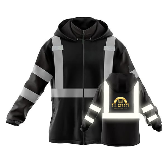 Hi-Vis Safety Jackets ASL Logo High Visibility Windbreaker Team Work Uniform