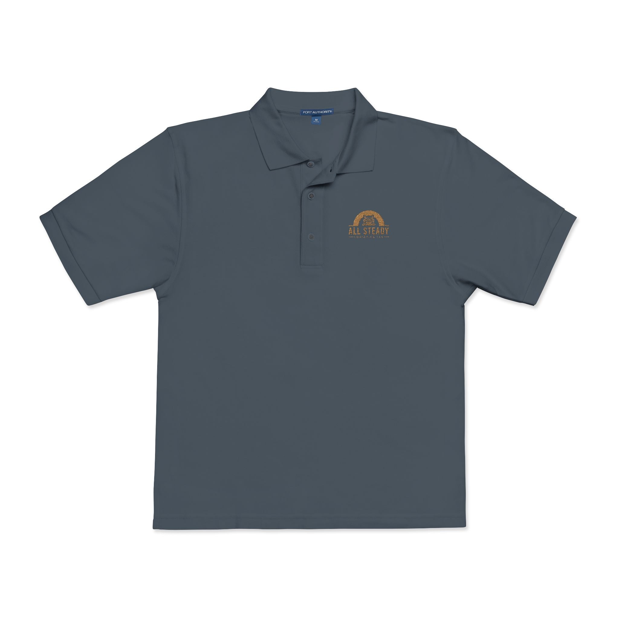 Embroidered Golden Sunrise Polo Shirt