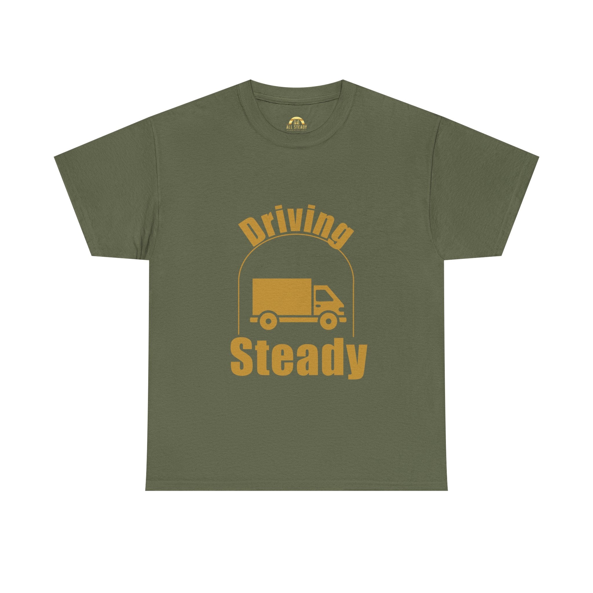 Driving Steady Trucker Tee — Delivery Driver Shirt