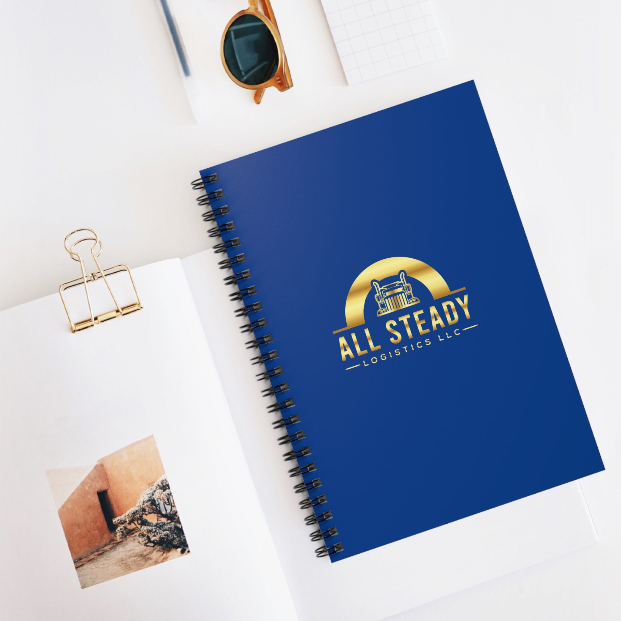 All Steady Logistics Branded Spiral Notebook — Ruled Line Corporate Journal