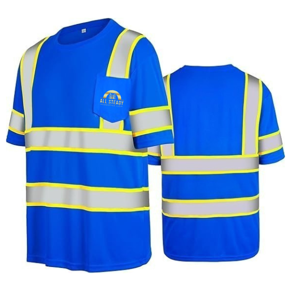 Reflective T-Shirt with ASL logo Safety Work Shirts for Men