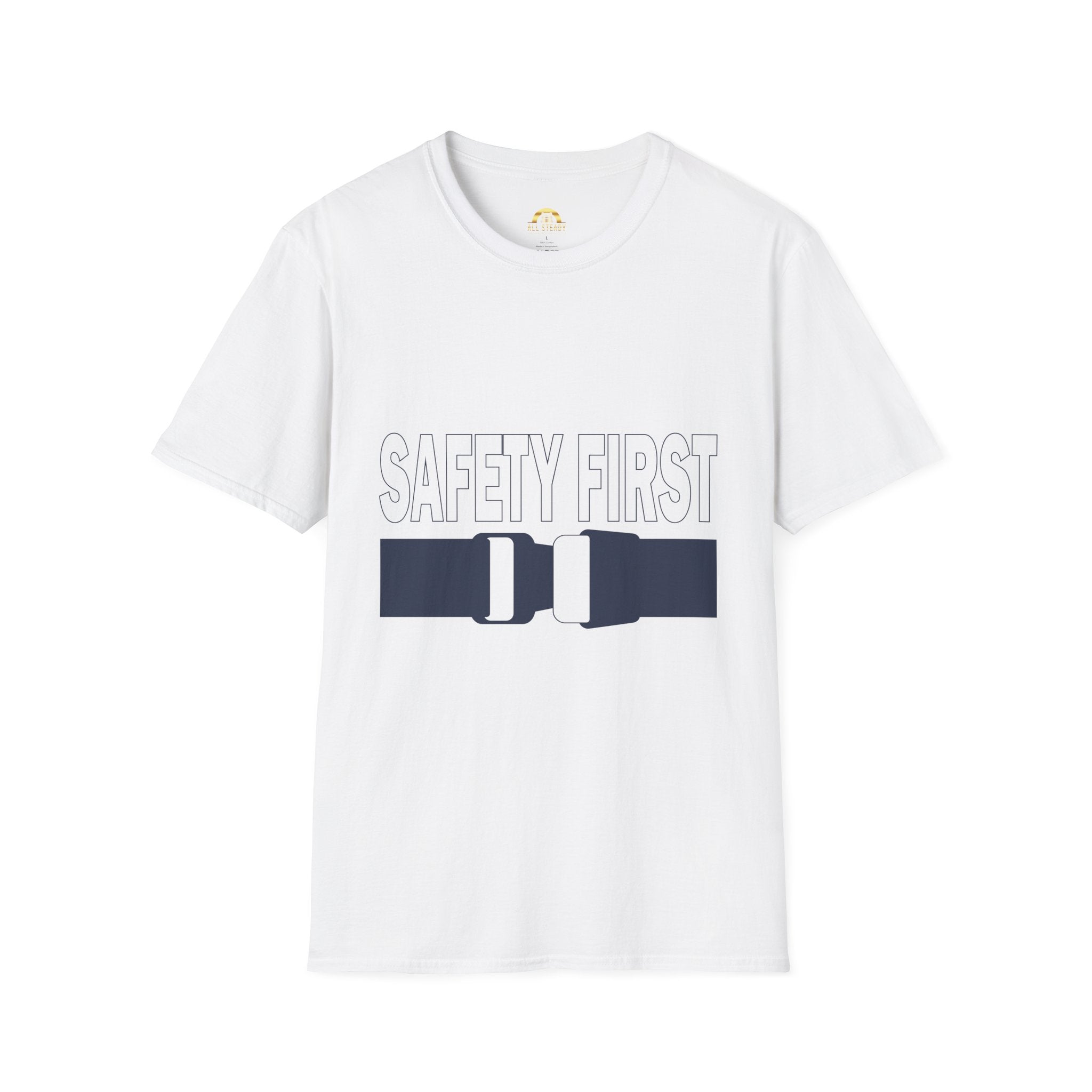 Safety First Seatbelt Graphic T-Shirt