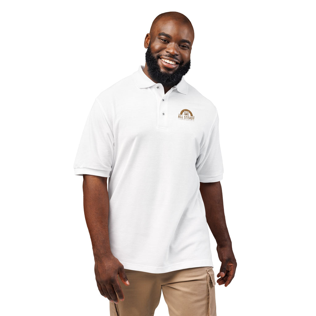 Embroidered Golden Sunrise Polo Shirt