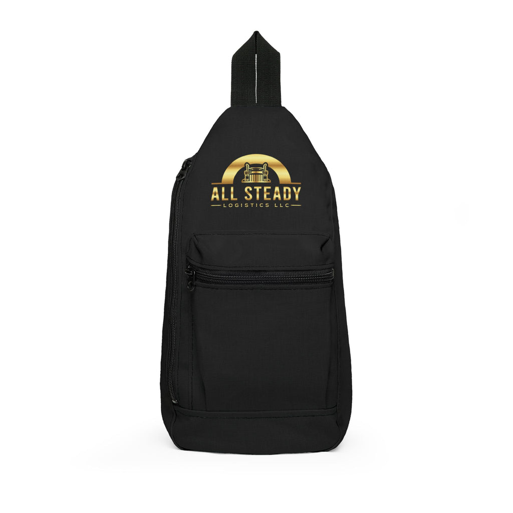 Sling Bag - 'All Steady' Gold Logo Crossbody Pack