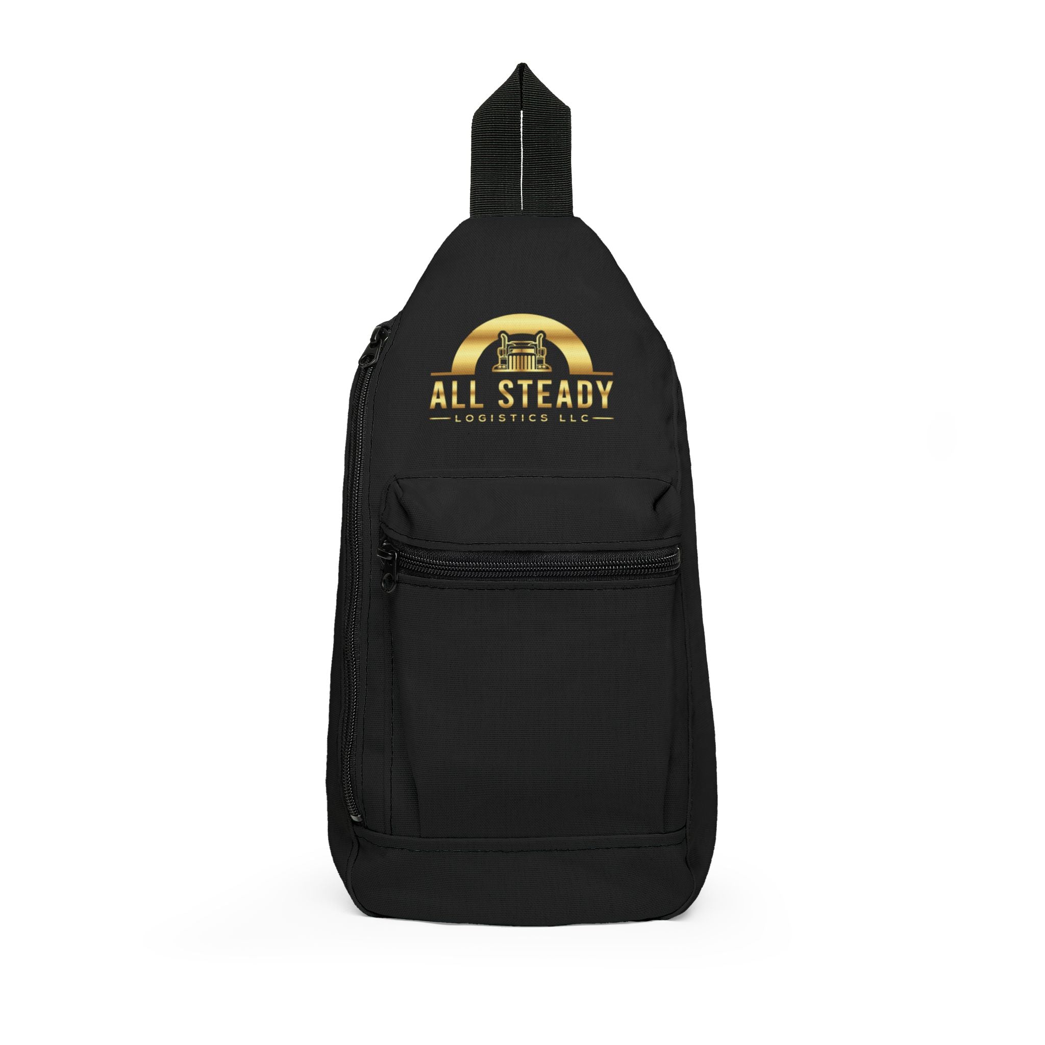 Sling Bag - 'All Steady' Gold Logo Crossbody Pack