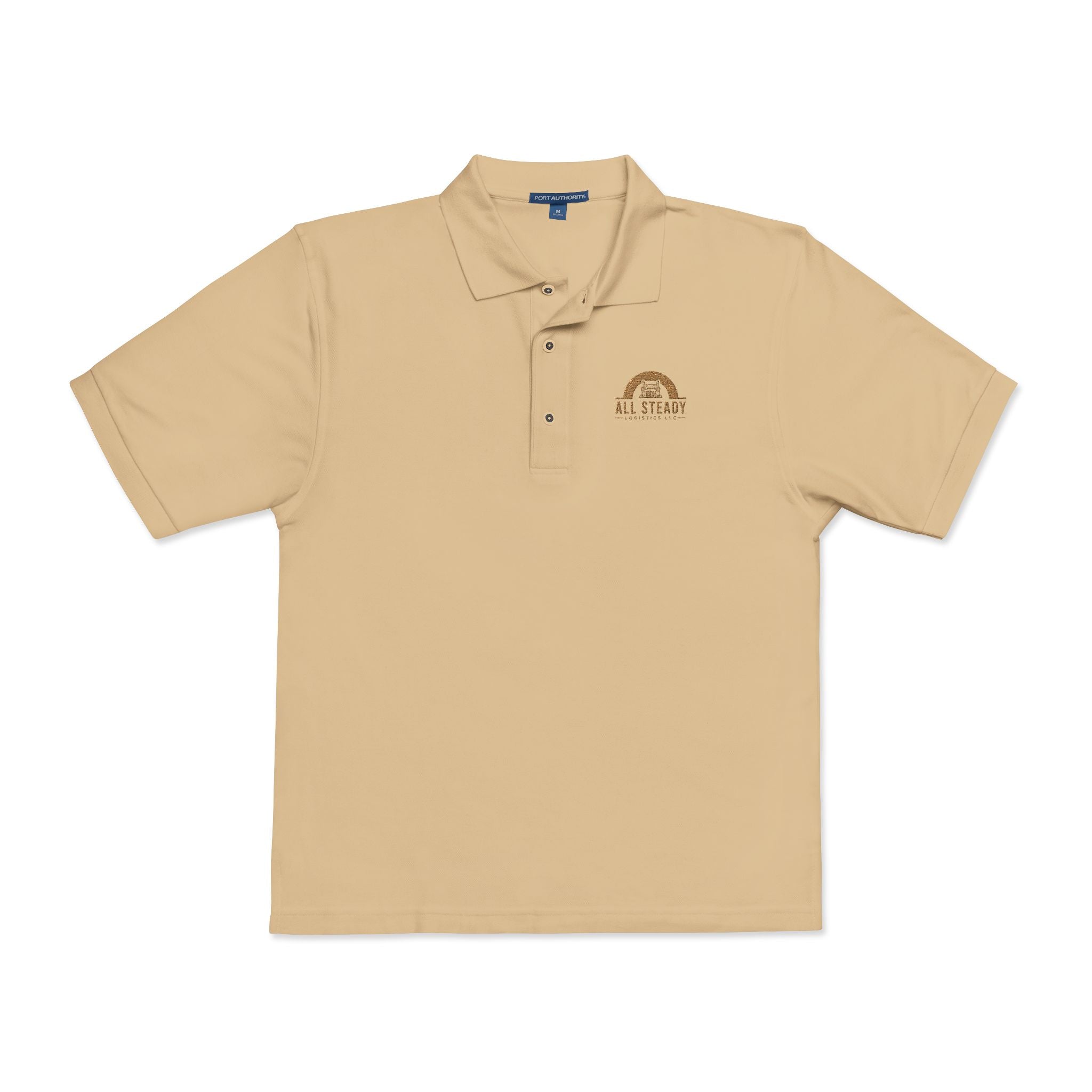 Embroidered Golden Sunrise Polo Shirt