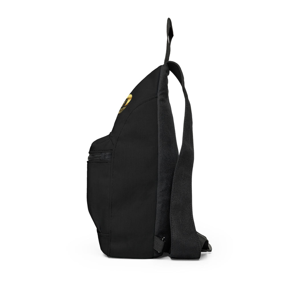 Sling Bag - 'All Steady' Gold Logo Crossbody Pack