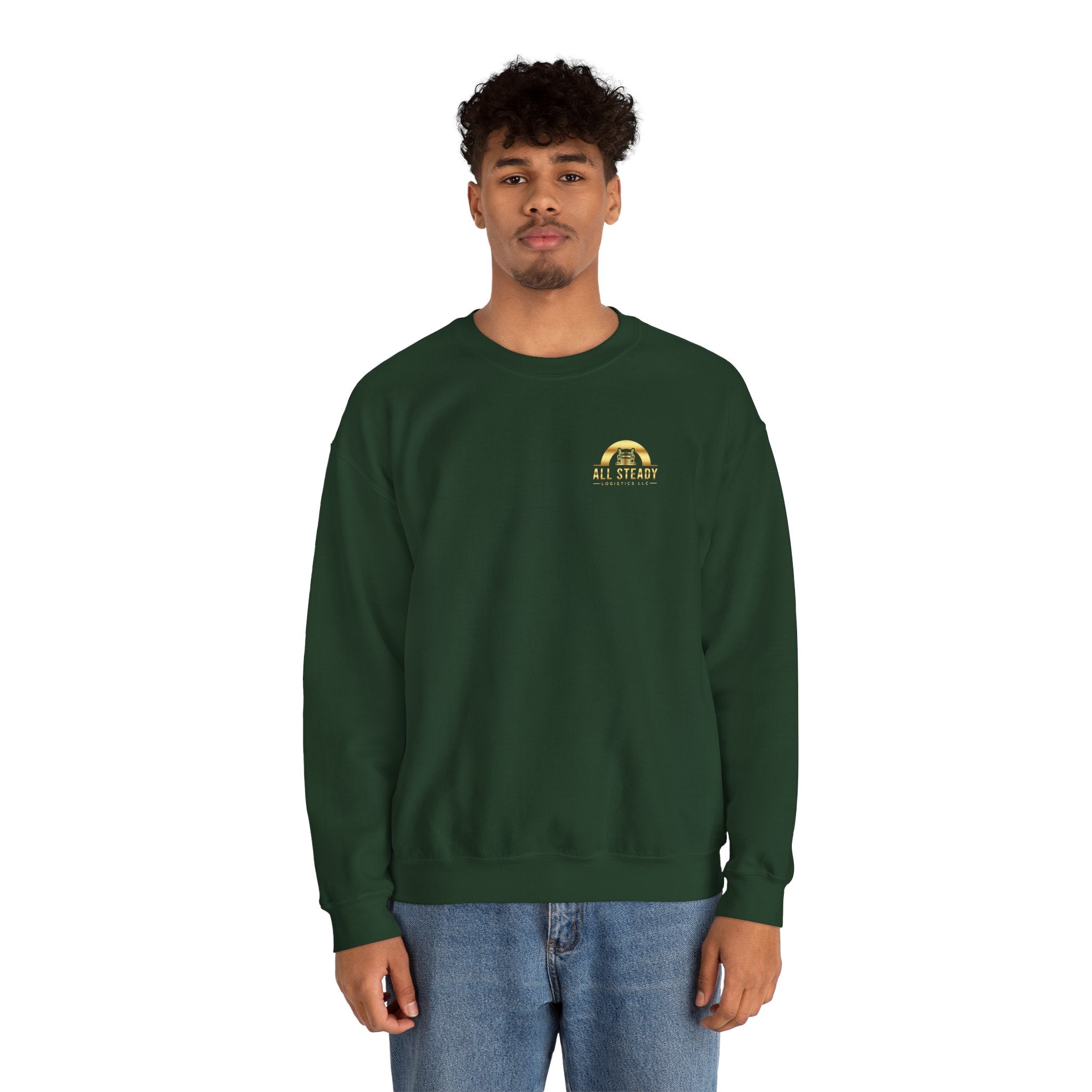 Crewneck Sweatshirt — Little Golden Rainbow "Be Kind" Chest Print