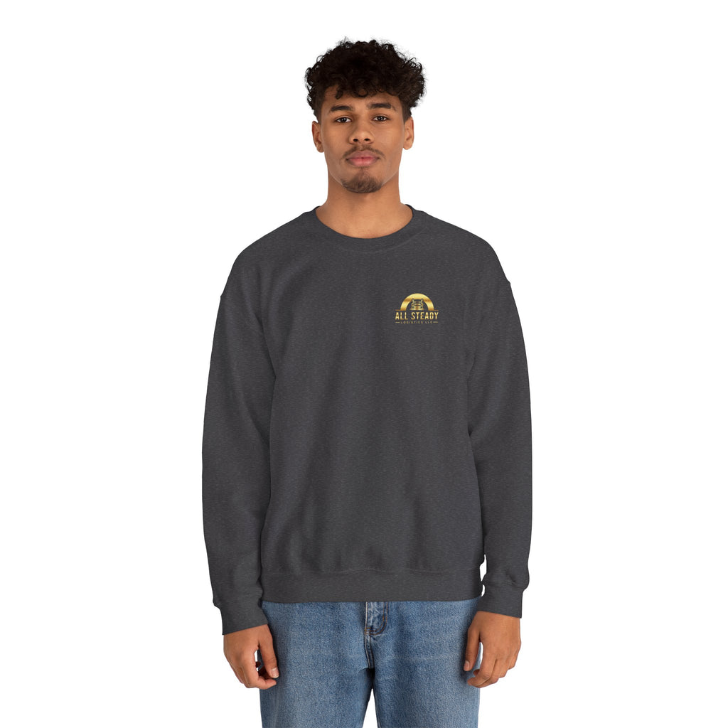 Crewneck Sweatshirt — Little Golden Rainbow "Be Kind" Chest Print